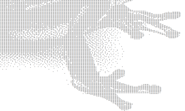 An ASCII drawing of a frog's or toad's legs, rendered with dot patterns alone, nerdy yet mysterious.